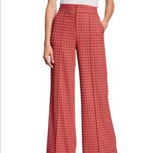 ALICE & OLIVIA HIGH WAISTED WIDE LEG DYLAN PANT.